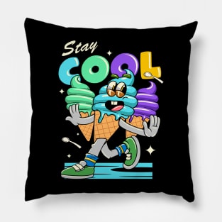 Cute Ice Cream Cartoon Pillow
