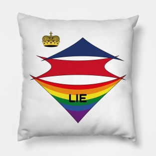 Liechtenstein  pride flag Pillow