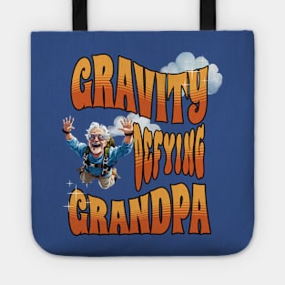 Gravity defying grandpa, Extreme Sports Tote