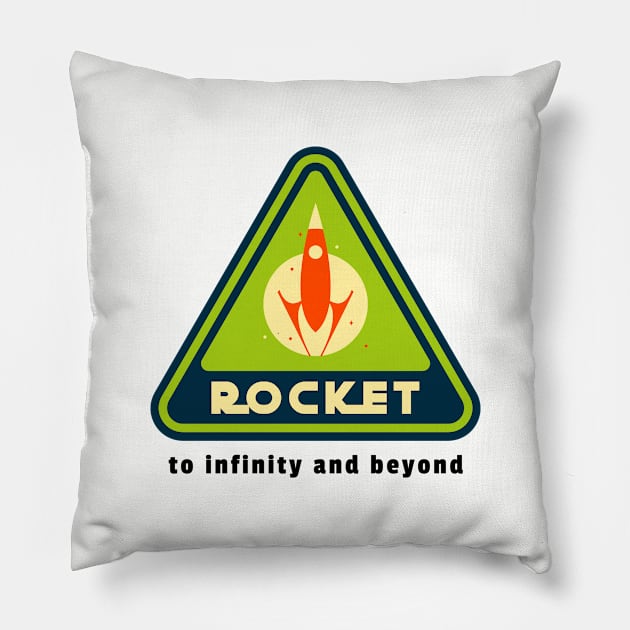 Rocket Pillow by Samuel Tee