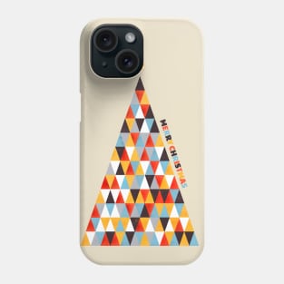 Colorful Christmas Tree Illustration Phone Case