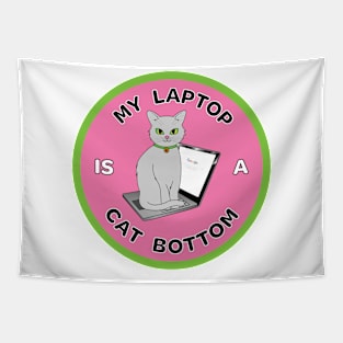 My Laptop is a Cat Bottom Tapestry