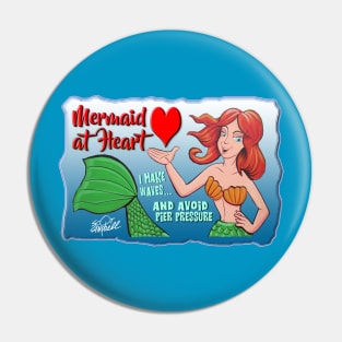 Mermaid at Heart Pin