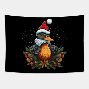 Mandarin Duck Christmas Tapestry