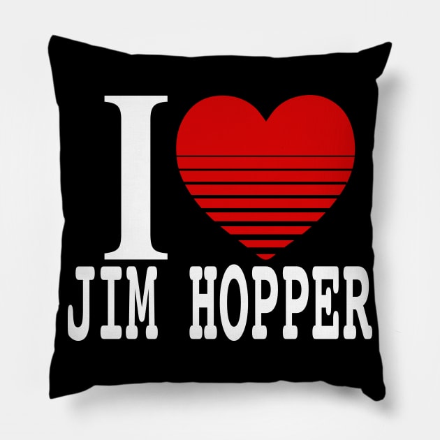 Jim Hopper Pillow by Illustratorator