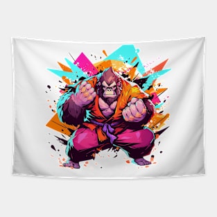 karate gorilla Tapestry