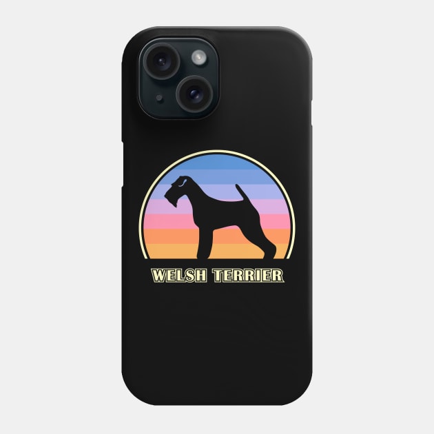 Welsh Terrier Vintage Sunset Dog Phone Case by millersye