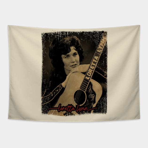 80s Classic Loretta Lynn Tapestry by ArtGaul