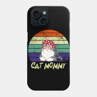 cat mommy vintage Phone Case