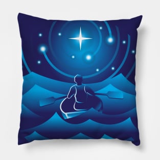 sailing with the northern star Pillow