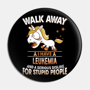 funny leukemia grumpy unicorn warrior Pin