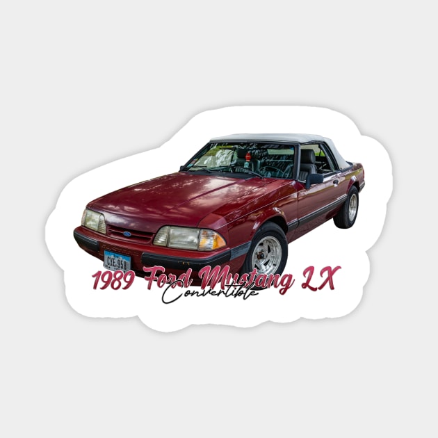 1989 Ford Mustang LX Convertible Magnet by Gestalt Imagery