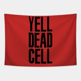 Yell Dead Cell (Metal Gear Solid 2 Black) Tapestry