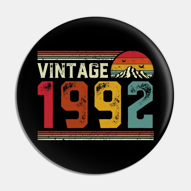 Vintage 1992 Birthday Gift Retro Style Pin by Foatui