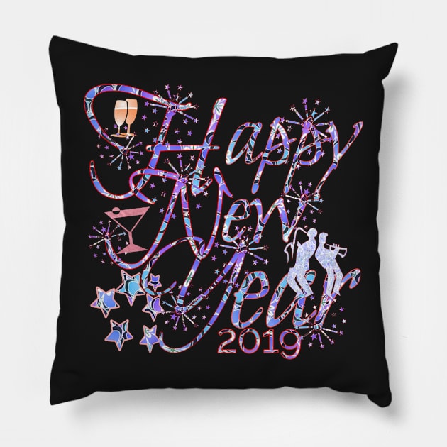 Happy new year 2019 Pillow by Vinto fashion 