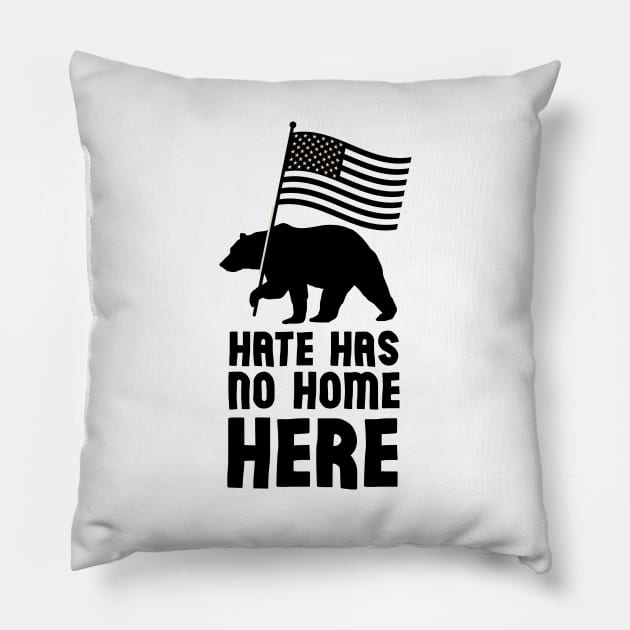 Hate Has No Home Here - Biden Harris 2020 Pillow by HamzaNabil