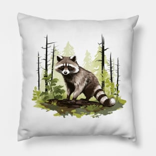 Raccoony Cuteness Pillow