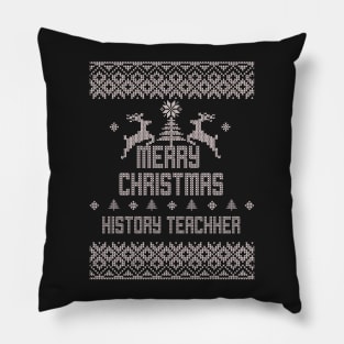 Merry Christmas HISTORY TEACHER Pillow