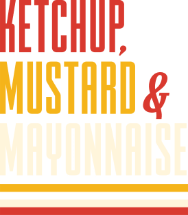 Ketchup Mustard and Mayonnaise Magnet