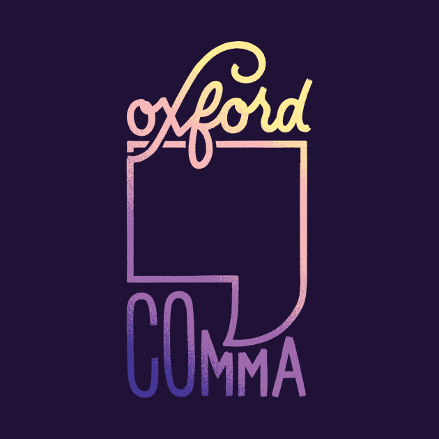 Oxford Comma by polliadesign