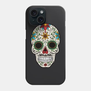 Off White Sugar Skull Graphic Design Phone Case