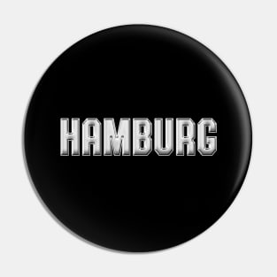 Hamburg Stadt Retro Hamburger Schriftzug Stadtkind Pin