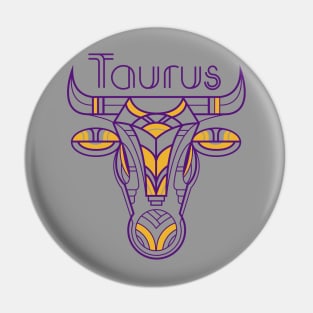 Deco Taurus Pin