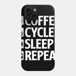 Coffee Cycle Sleep Repeat - Mountain Bike T-Shirt Phone Case