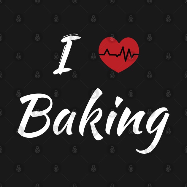 I Love Baking Cute Red Heart by SAM DLS