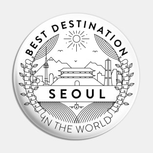 Seoul Minimal Badge Design Pin