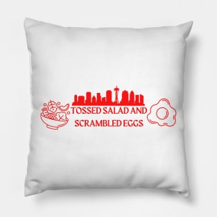 Tossed Salad and Scrambled Eggs Pillow