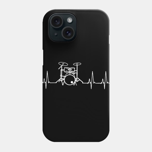 Drums Heartbeat Phone Case by carlospuentesart