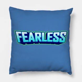 Fearless sports logo Christian Design Pillow