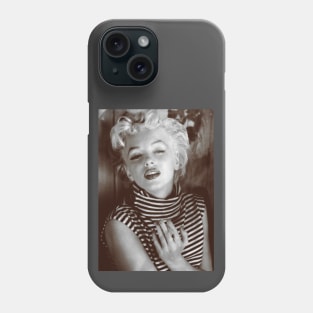 Marilyn Monroe Black and White Portrait Phone Case