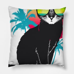 Cool Summer Cat Pillow