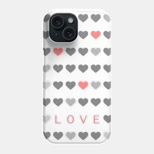 Love and Hearts Phone Case