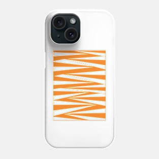 Geometric orange fan creative doodle art Phone Case