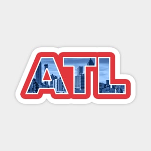 Atlanta Hawks ATL Skyline Magnet