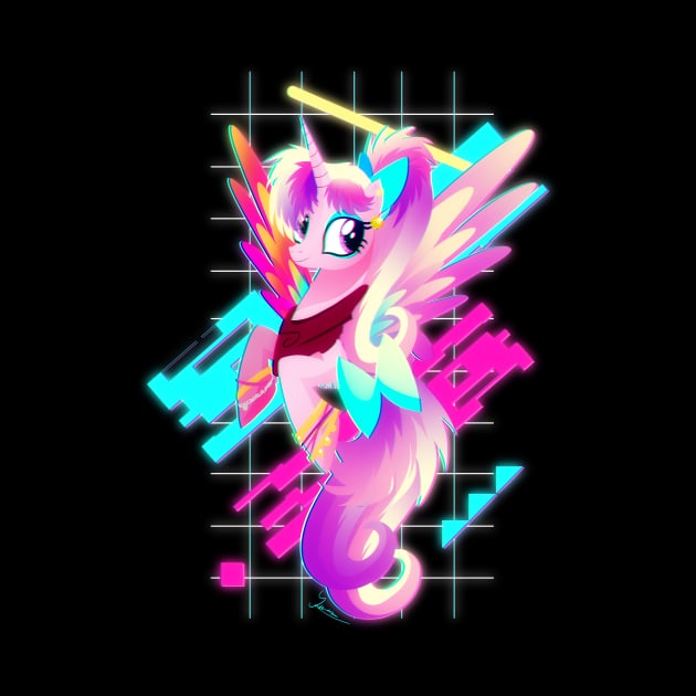 Synthwave Princess Cadance by Ilona's Store