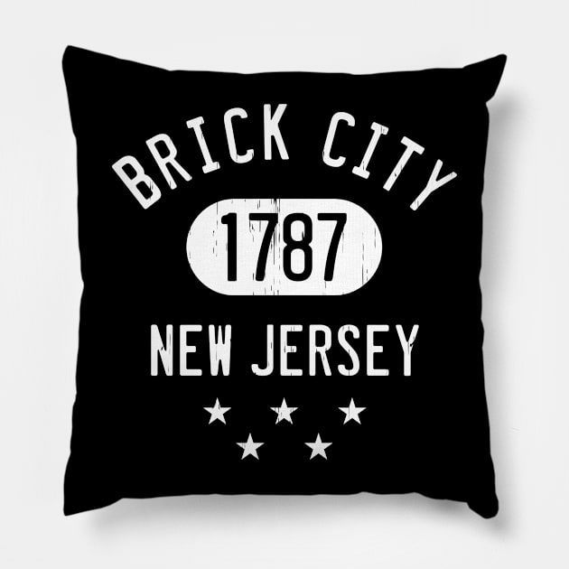 BRICK CITY 1787 Pillow by LILNAYSHUNZ