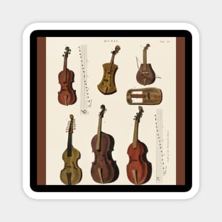 Antique Violin Viola, and Cello Magnet