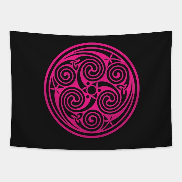 Celtic Spiral - Pink Tapestry by Dysis23A