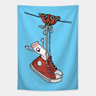 sneakers on wires Tapestry