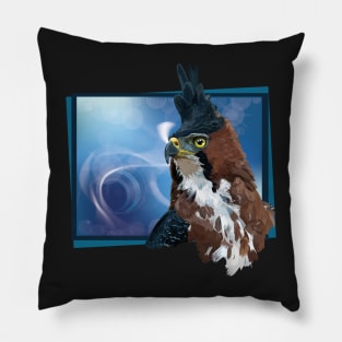 crested eagle Pillow