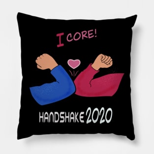 I Core! Fun Elbow Bump Handshake, Quarantine, Social Distance, Isolation, Coronavirus 2020 Pillow