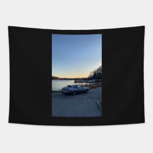 Toyota Celica Supra P-Type Boat Launch Tapestry