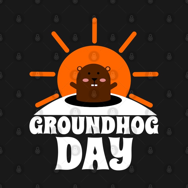 Cute Groundhog Day by POD Creations