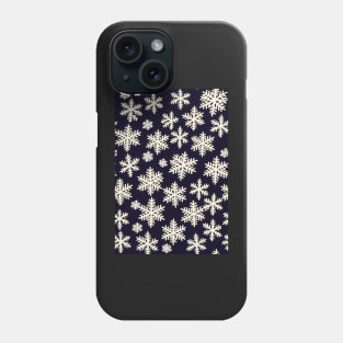 Christmas Seamless Pattern - Snowflakes #8 Phone Case