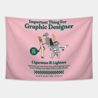 cigarette and lighter Tapestry