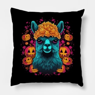 Alpaca Halloween Pillow